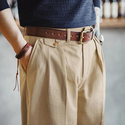Thomas Hillas | Vintage Locker geschnittene Chinohose