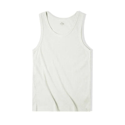 Thomas Hillas | Herren Tanktop ohne Ärmel – Schweres Rippmaterial, Slim Fit, Uni-Farbe – Sport & Freizeit