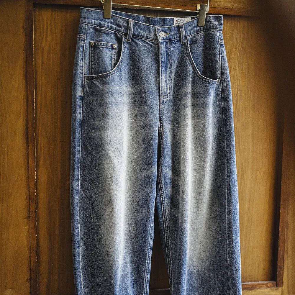 Thomas Hillas | Stonewashed Loose Fit Vintage-Jeans für Herren
