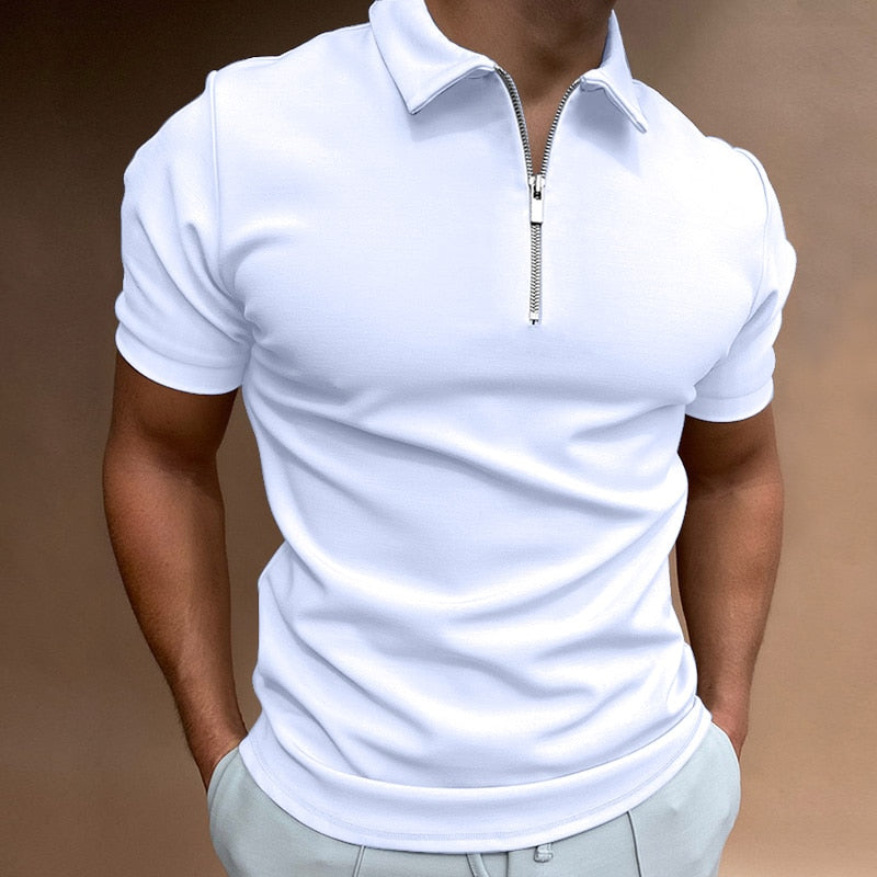 Thomas Hillas | Zip-Up Poloshirt