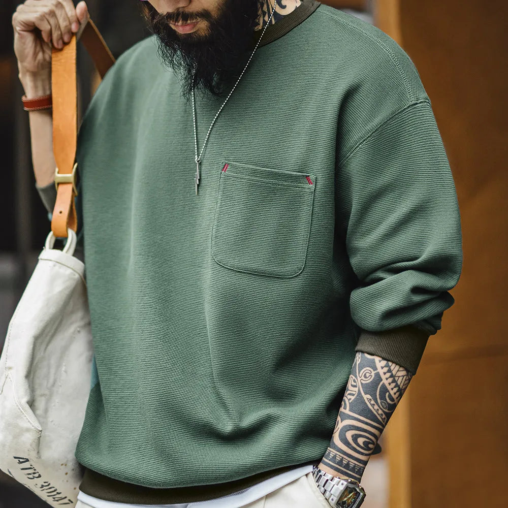 Thomas Hillas | Minimalistischer Pocket Sweater – Komfort trifft auf urbanen Style