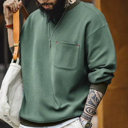 Thomas Hillas | Minimalistischer Pocket Sweater – Komfort trifft auf urbanen Style