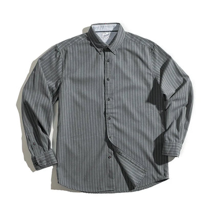 Thomas Hillas | Gestreiftes Button-Down-Hemd