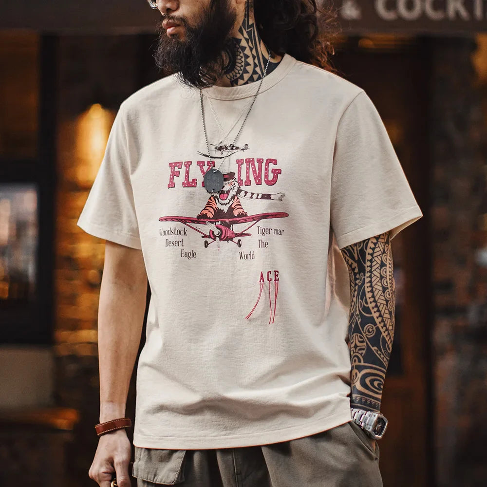 Thomas Hillas | Flying Tiger Grafik T-Shirt – Urban Streetwear mit Charakter