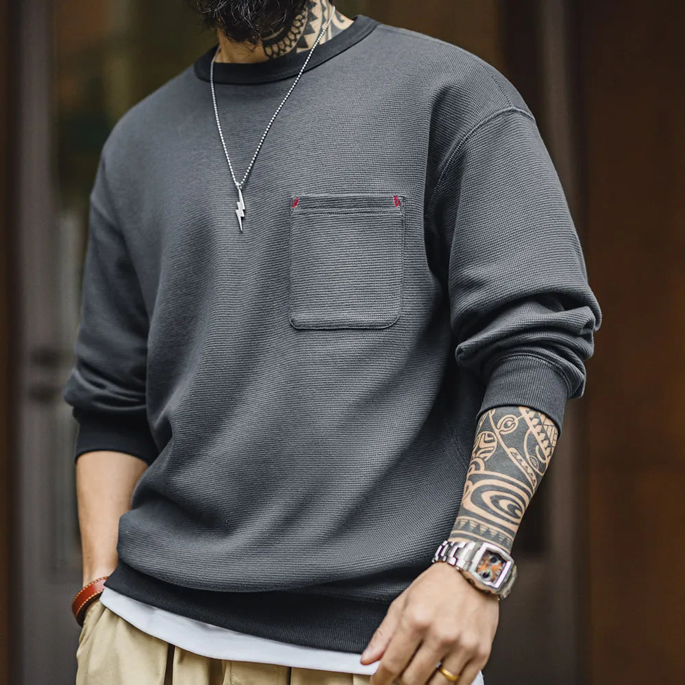 Thomas Hillas | Minimalistischer Pocket Sweater – Komfort trifft auf urbanen Style