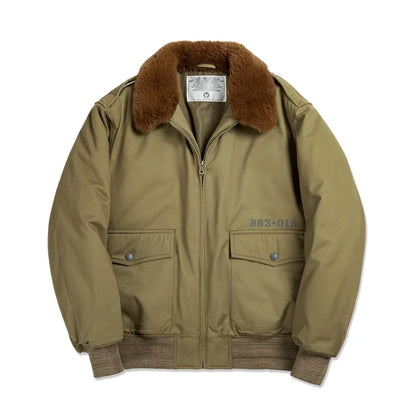 Thomas Hillas | Heritage Fliegerjacke mit Teddykragen