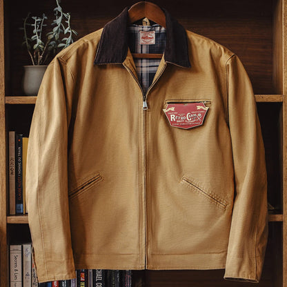 Thomas Hillas | Retro Canvas Handgenähte Herrenjacke
