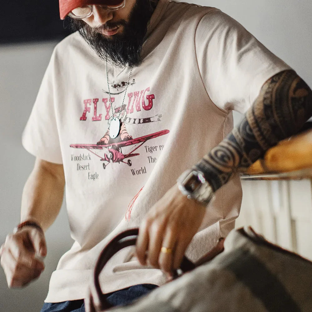 Thomas Hillas | Flying Tiger Grafik T-Shirt – Urban Streetwear mit Charakter