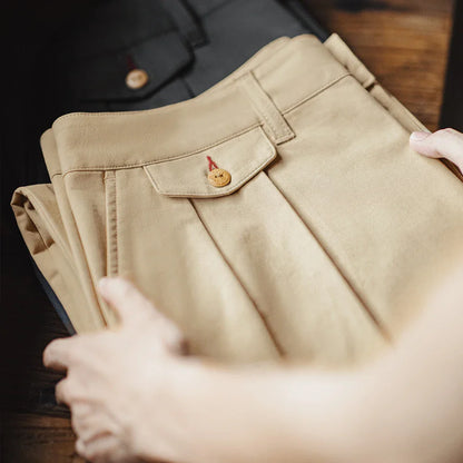 Thomas Hillas | Vintage Locker geschnittene Chinohose