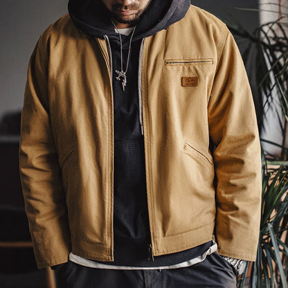 Thomas Hillas | Retro Canvas Handgenähte Herrenjacke