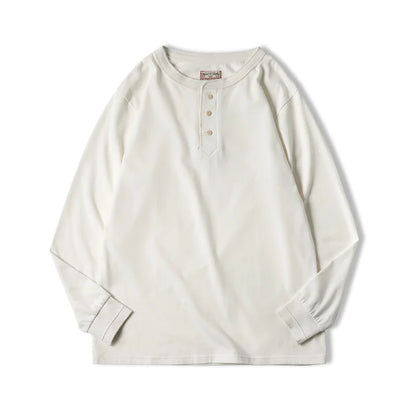 Thomas Hillas | Langarm Henley Shirt für Herren