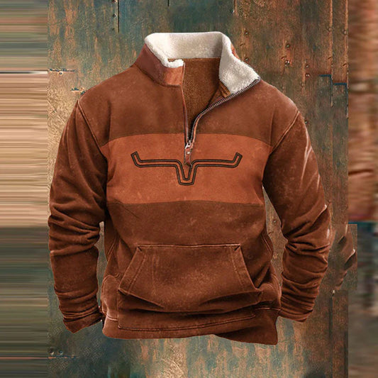 Thomas Hillas | Warmer Pullover mit Reißverschluss