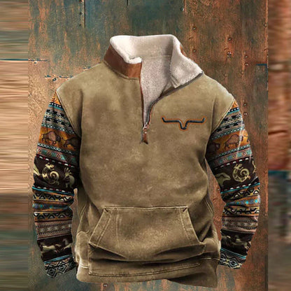 Thomas Hillas | Warmer Pullover mit Reißverschluss