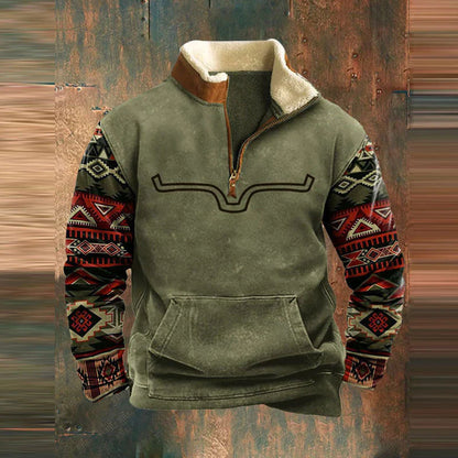 Thomas Hillas | Warmer Pullover mit Reißverschluss