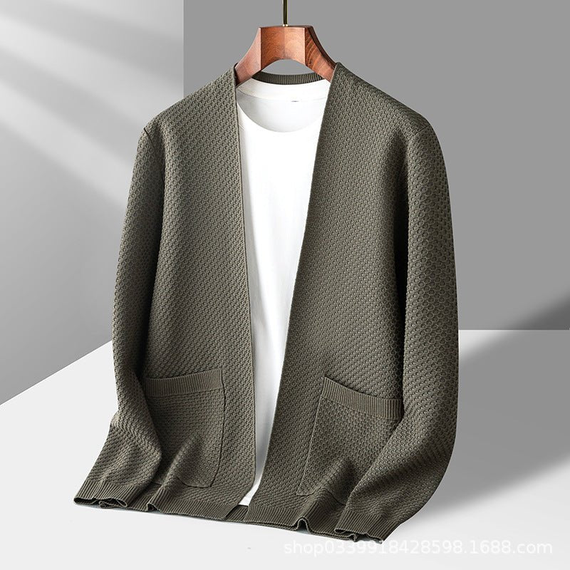 Thomas Hillas | Leichte Strick-Cardigan für Herren mit Taschen