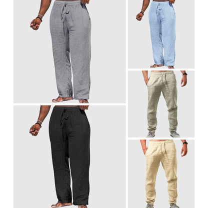 Thomas Hillas | Leichte Herren-Leinenhose mit elastischem Bund