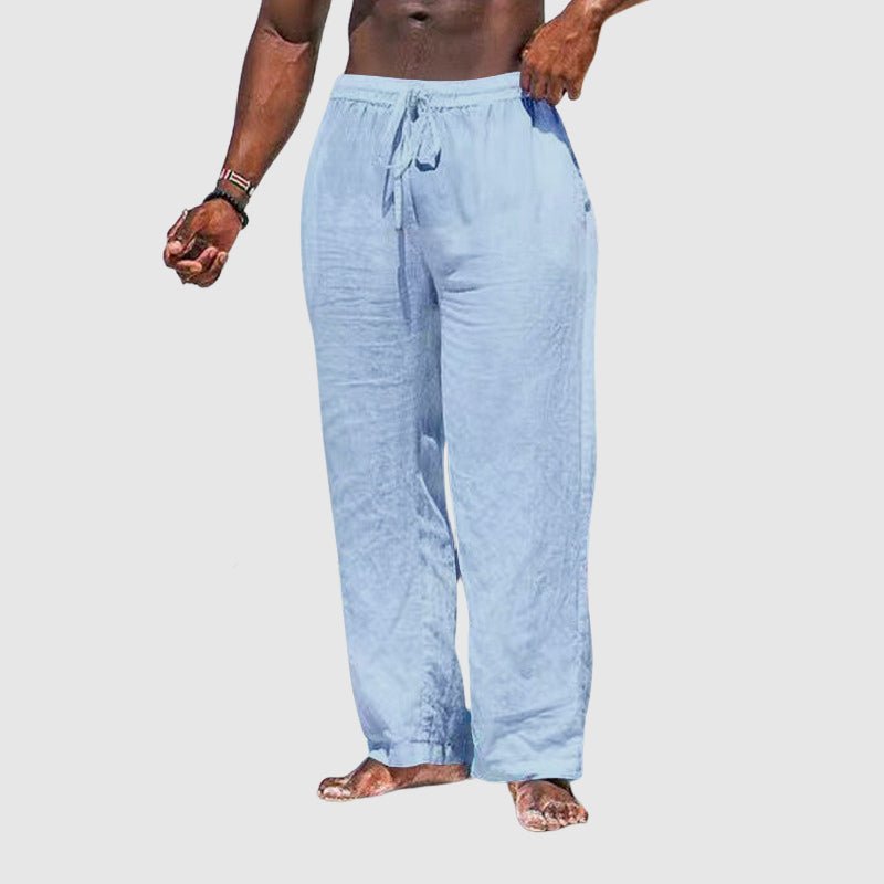 Thomas Hillas | Leichte Herren-Leinenhose mit elastischem Bund