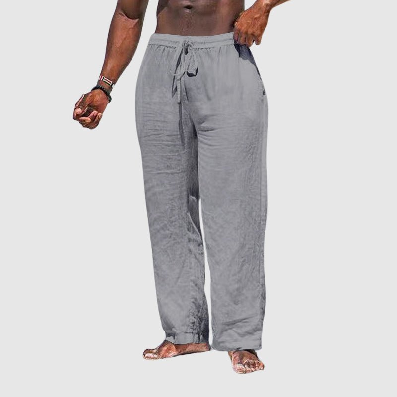 Thomas Hillas | Leichte Herren-Leinenhose mit elastischem Bund