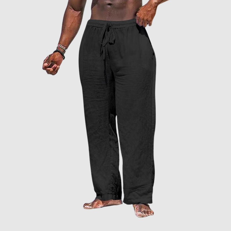 Thomas Hillas | Leichte Herren-Leinenhose mit elastischem Bund