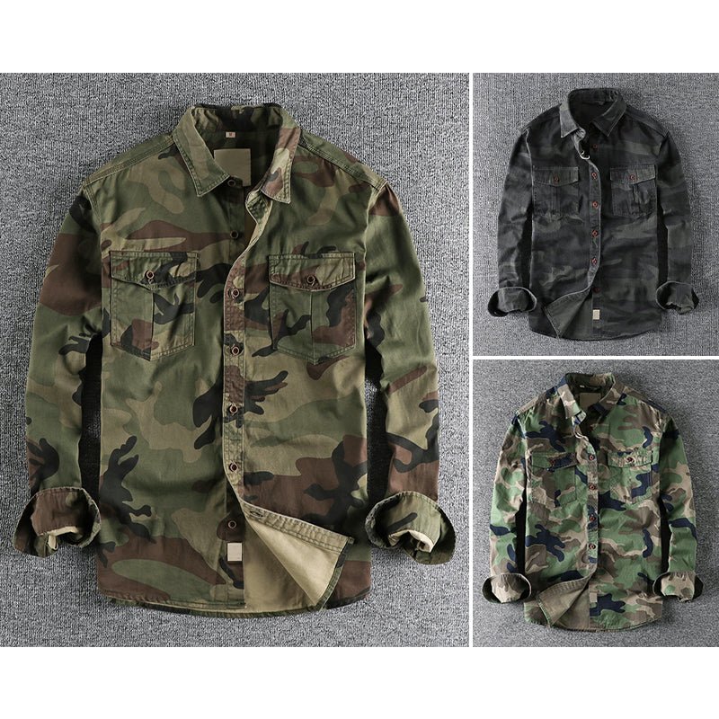 Thomas Hillas | Herren Freizeit-Hemd im Camouflage-Look