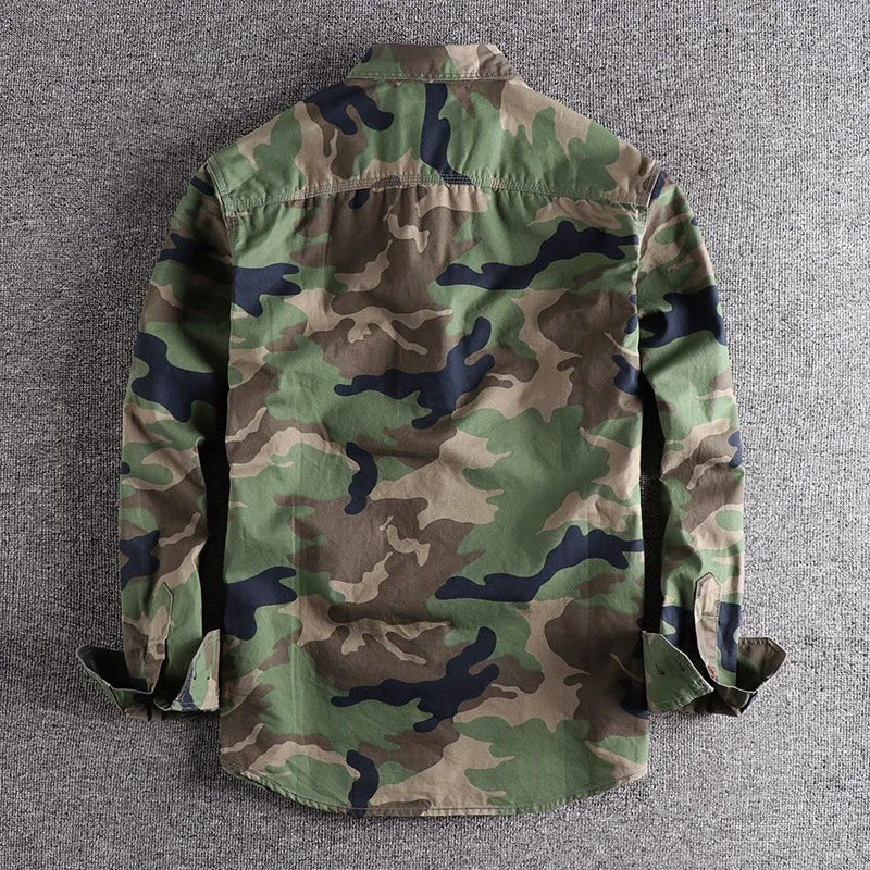 Thomas Hillas | Herren Freizeit-Hemd im Camouflage-Look