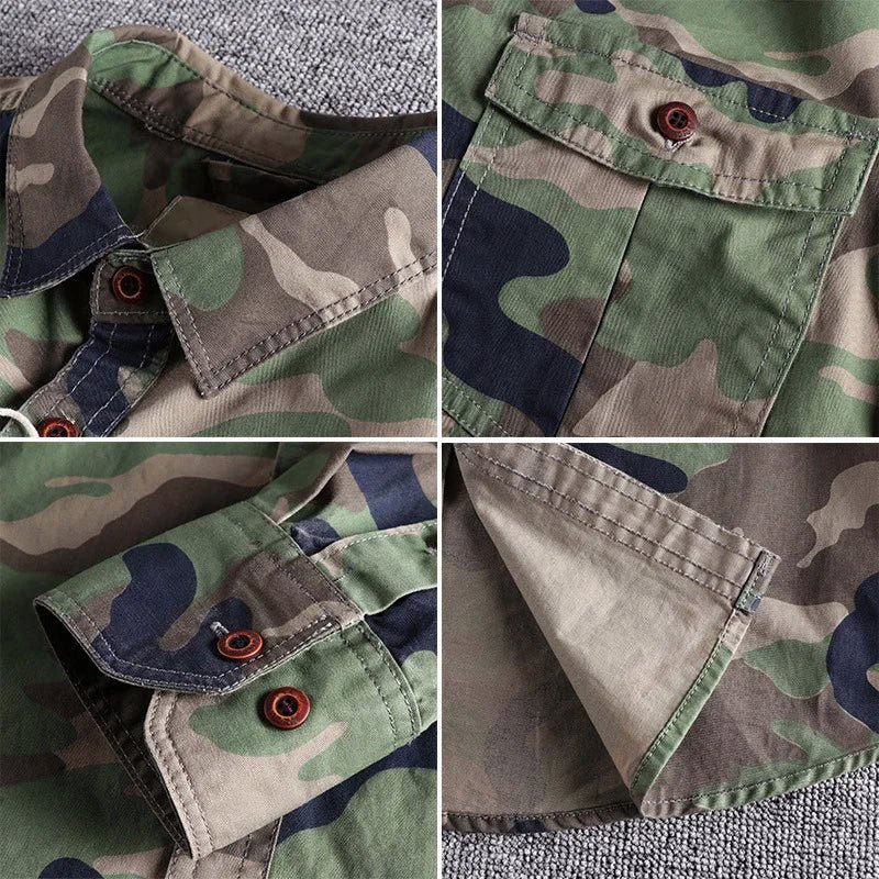 Thomas Hillas | Herren Freizeit-Hemd im Camouflage-Look