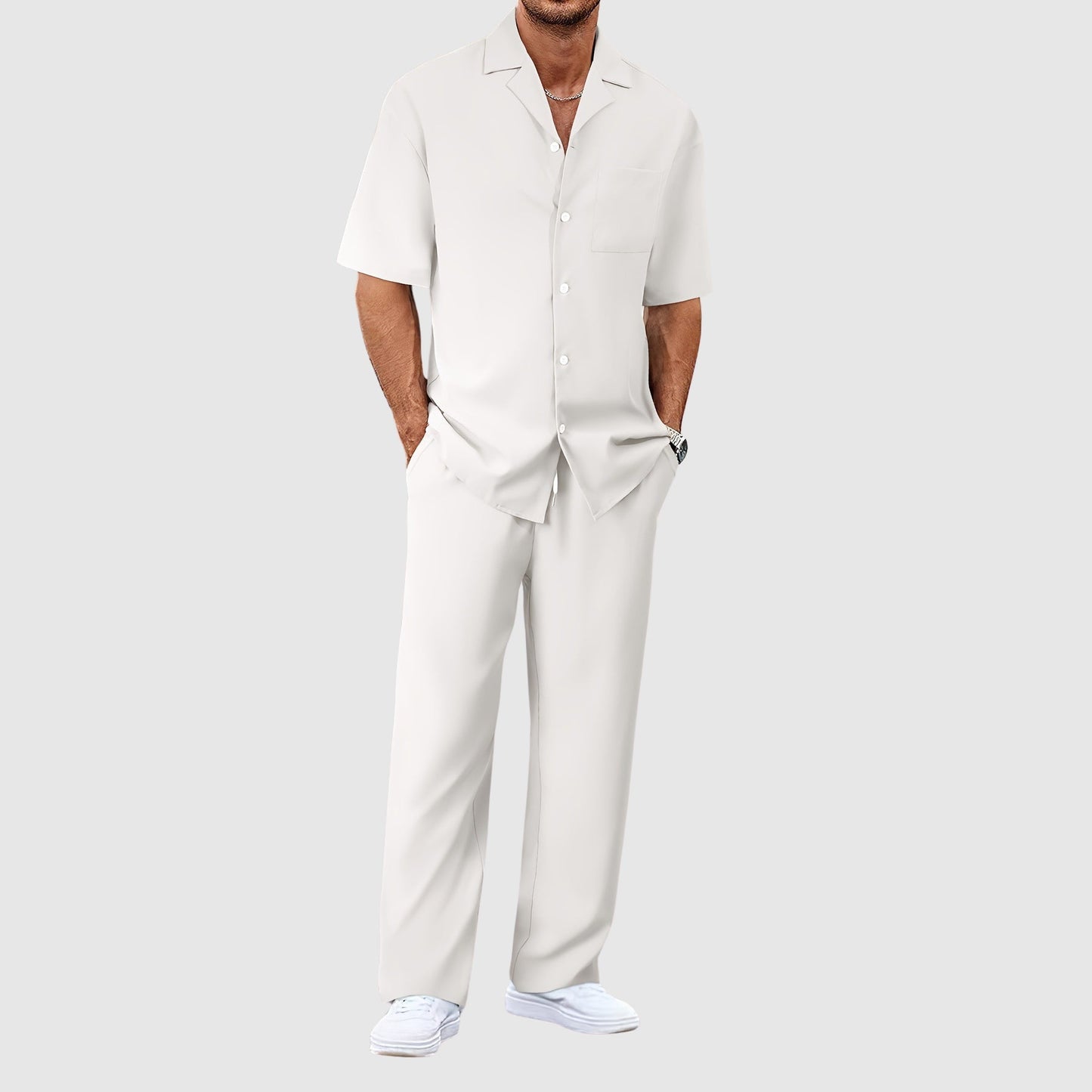 Thomas Hillas | 2-teiliges Herren-Set aus Hemd und Hose