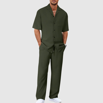 Thomas Hillas | 2-teiliges Herren-Set aus Hemd und Hose