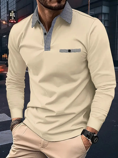 Thomas Hillas | Klassisches langarm-poloshirt für den frühling