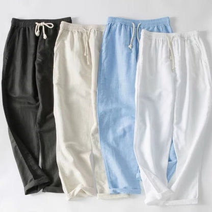Thomas Hillas | Herren Freizeithose mit elastischem Bund und Kordelzug