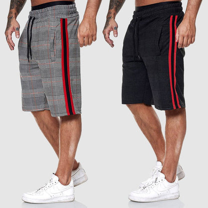 Thomas Hillas | Herren Shorts mit Karomuster und Kordelzug