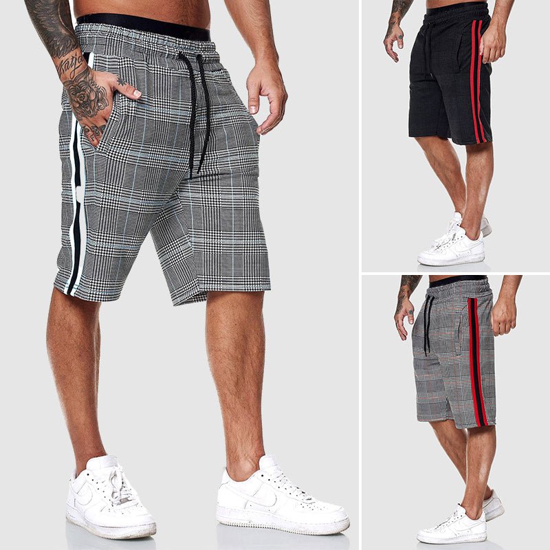 Thomas Hillas | Herren Shorts mit Karomuster und Kordelzug