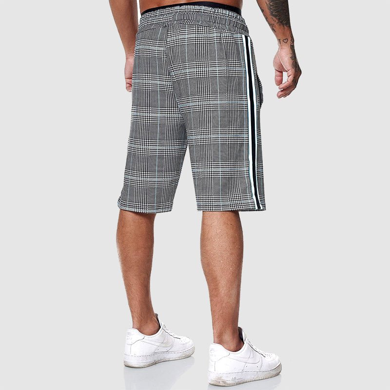 Thomas Hillas | Herren Shorts mit Karomuster und Kordelzug
