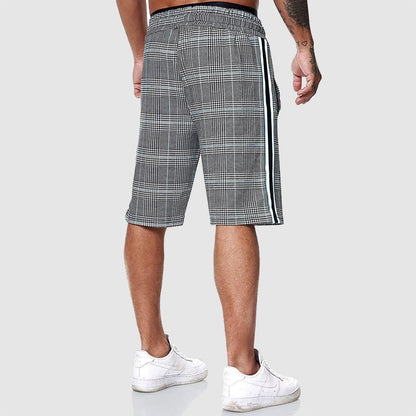 Thomas Hillas | Herren Shorts mit Karomuster und Kordelzug