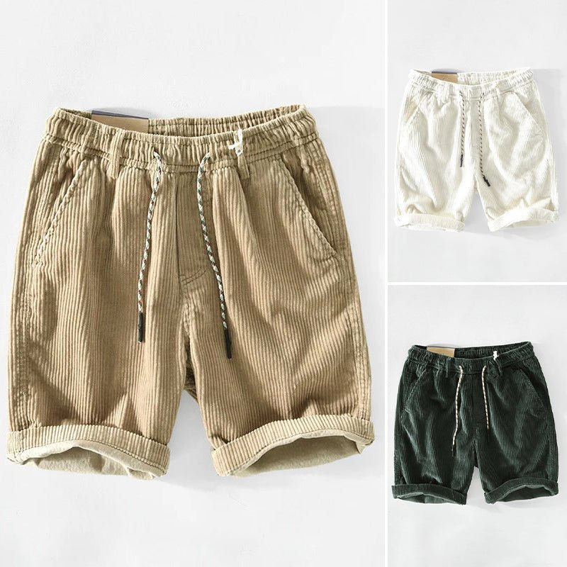 Thomas Hillas | Herren Cord-Shorts mit Kordelzug