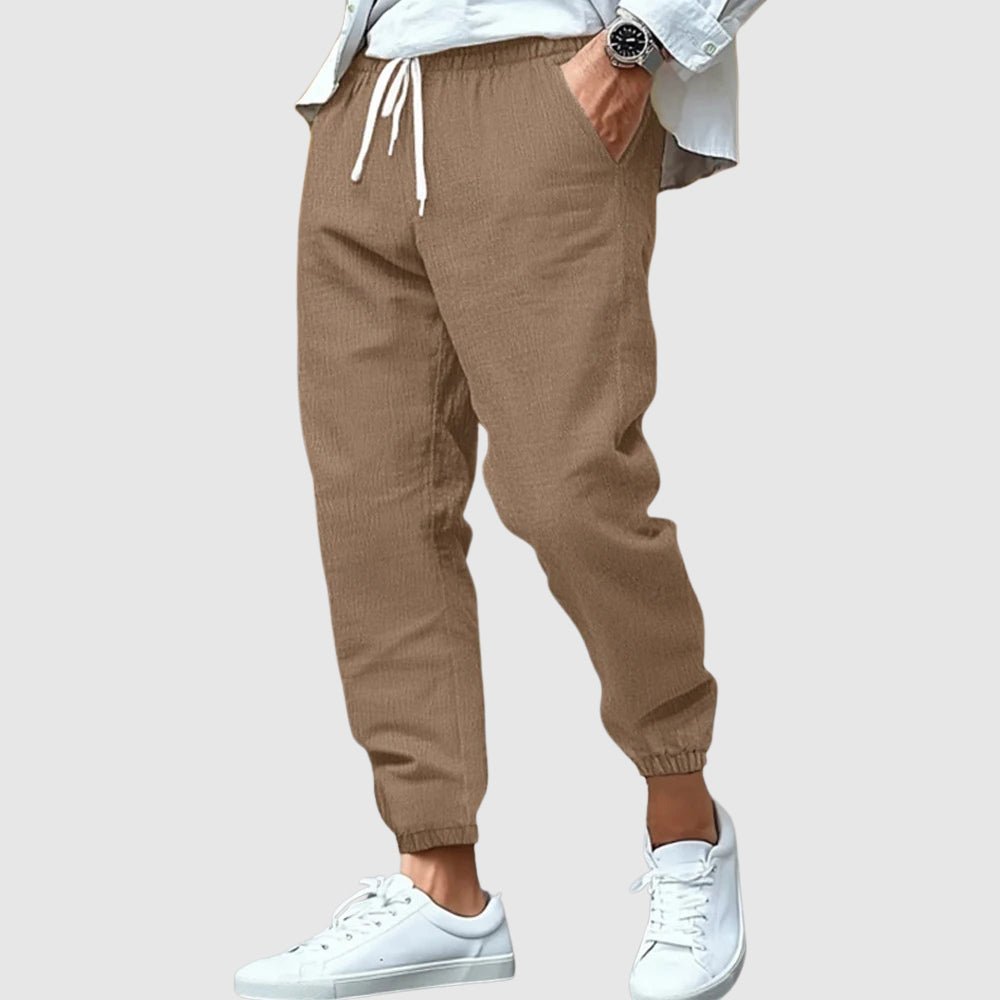 Thomas Hillas | Herren Jogger-Hose mit elastischem Bund und Kordelzug
