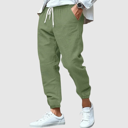 Thomas Hillas | Herren Jogger-Hose mit elastischem Bund und Kordelzug